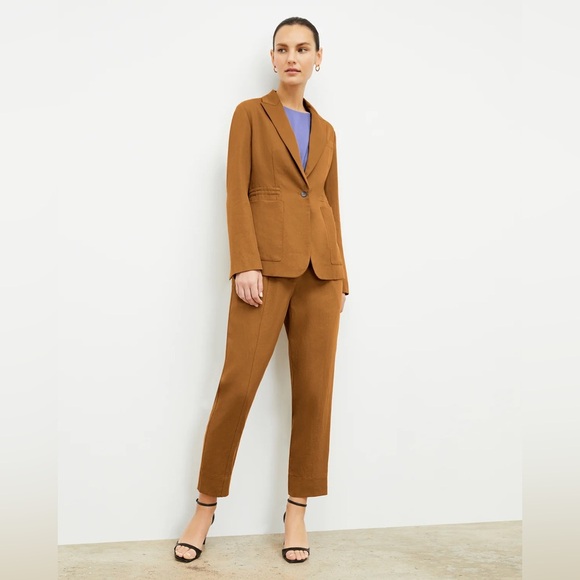 MM Lafleur The Shane 2.0 Drawstring Pant Everyday Twill In Acorn NWT Size 4 - Picture 2 of 15